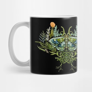 Moth with Plants Mug